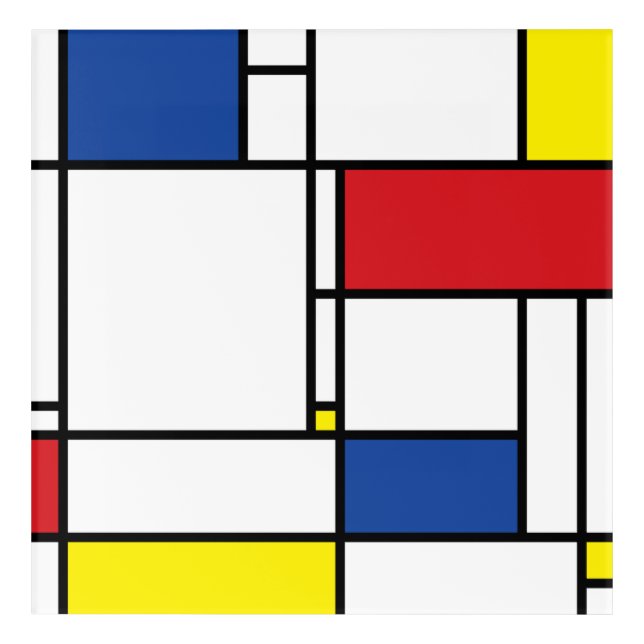 Mondrian Minimalist Geometric De Stijl Modern Art (Front)