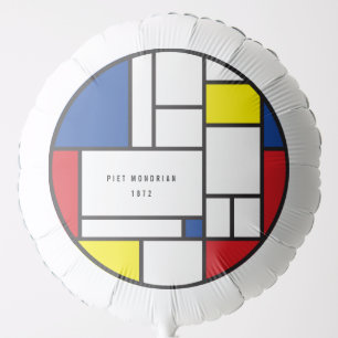 Mondrian Minimalist Geometric De Stijl Modern Art Balloon