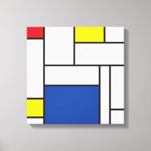 Mondrian Minimalist Geometric De Stijl Modern Art Canvas Print