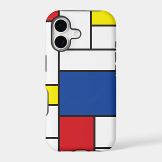 Mondrian Minimalist Geometric De Stijl Modern Art iPhone 17 Case