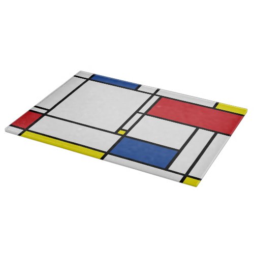 Mondrian Minimalist Geometric De Stijl Modern Art Cutting Board