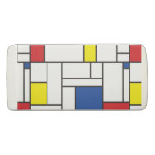 Mondrian Minimalist Geometric De Stijl Modern Art Eraser (Front)