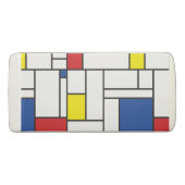 Mondrian Minimalist Geometric De Stijl Modern Art Eraser (Back)