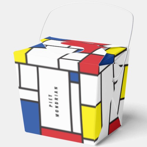 Mondrian Minimalist Geometric De Stijl Modern Art Favor Boxes