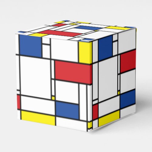 Mondrian Minimalist Geometric De Stijl Modern Art Favor Boxes