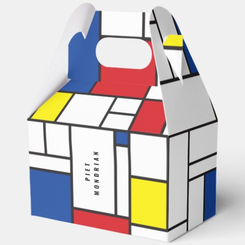 Mondrian Minimalist Geometric De Stijl Modern Art Favor Boxes
