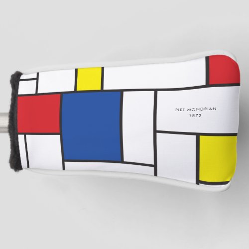 Mondrian Minimalist Geometric De Stijl Modern Art Golf Head Cover