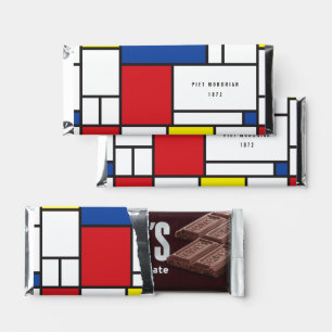 Mondrian Minimalist Geometric De Stijl Modern Art Hershey Bar Favors