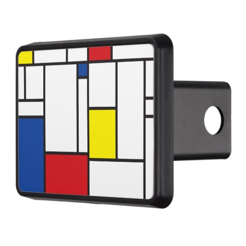 Mondrian Minimalist Geometric De Stijl Modern Art Hitch Cover