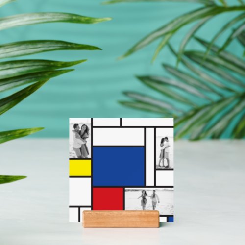 Mondrian Minimalist Geometric De Stijl Modern Art Holder