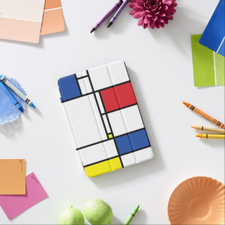 Mondrian Minimalist Geometric De Stijl Modern Art iPad Mini Cover