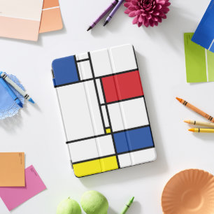Mondrian Minimalist Geometric De Stijl Modern Art iPad Pro Cover