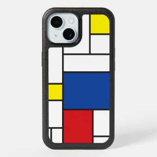 Mondrian Minimalist Geometric De Stijl Modern Art iPhone 15 Case