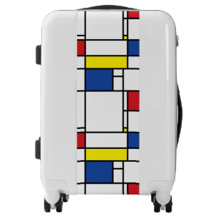 Mondrian Minimalist Geometric De Stijl Modern Art Luggage