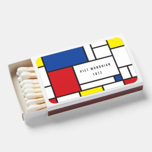 Mondrian Minimalist Geometric De Stijl Modern Art Matchboxes