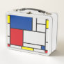 Mondrian Minimalist Geometric De Stijl Modern Art Metal Lunch Box