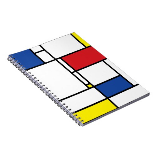 Mondrian Minimalist Geometric De Stijl Modern Art Notebook