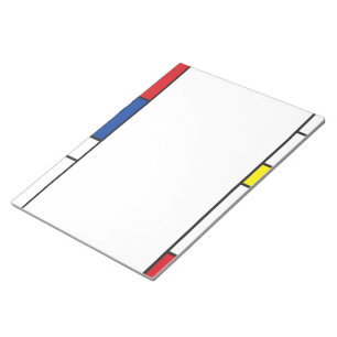 Mondrian Minimalist Geometric De Stijl Modern Art Notepad