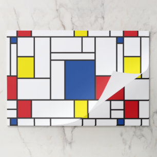 Mondrian Minimalist Geometric De Stijl Modern Art Paper Pad