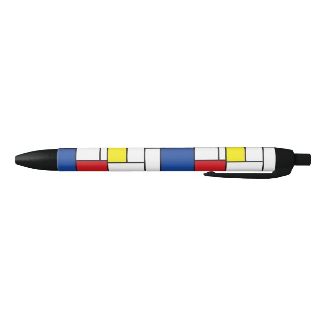 Mondrian Minimalist Geometric De Stijl Modern Art Pen (Bottom)