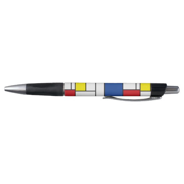 Mondrian Minimalist Geometric De Stijl Modern Art Pen (Bottom)