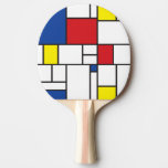 Mondrian Minimalist Geometric De Stijl Modern Art Ping Pong Paddle at Zazzle