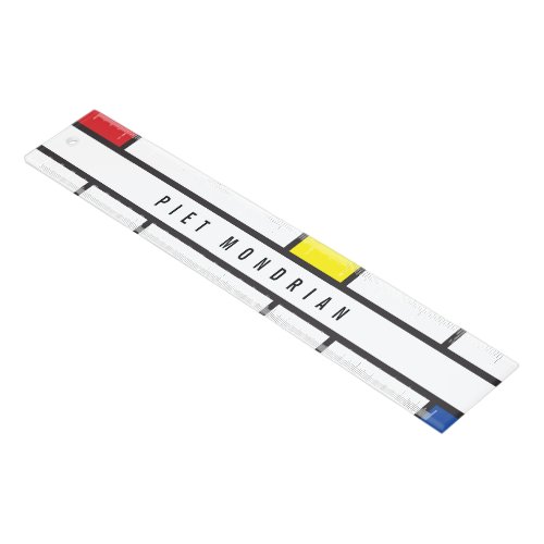 Mondrian Minimalist Geometric De Stijl Modern Art Ruler