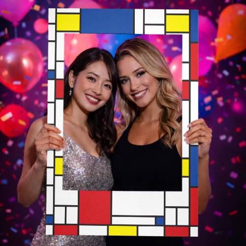 Mondrian Minimalist Geometric De Stijl Modern Art Selfie Frame