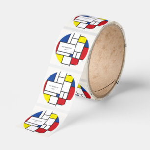 Mondrian Minimalist Geometric De Stijl Modern Art Sticker Roll