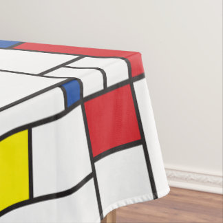 Mondrian Minimalist Geometric De Stijl Modern Art Tablecloth