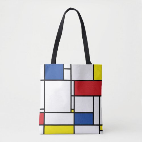 Mondrian Minimalist Geometric De Stijl Modern Art Tote Bag
