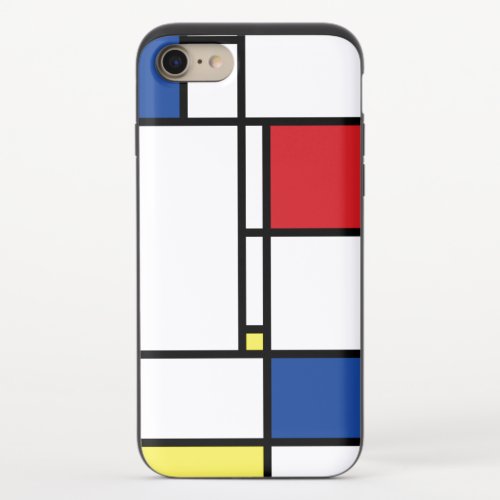 Mondrian Minimalist Geometric De Stijl Modern Art iPhone 87 Slider Case
