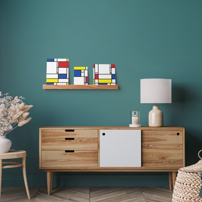 Mondrian Minimalist Geometric De Stijl Modern Arts Picture Ledge (Living Room)