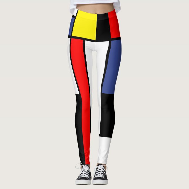 Mondrian, minimalist leggings (Front)