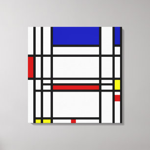 Mondrian Modern Art Canvas Print