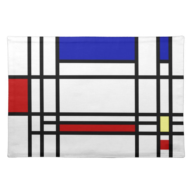 Mondrian Modern Art Placemat (Front)