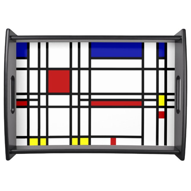 Mondrian Modern Art Serving Tray (Front)