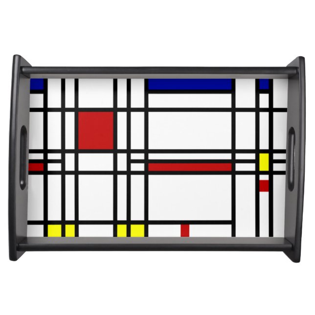 Mondrian Modern Art Serving Tray (Front)
