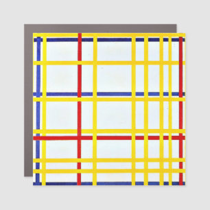 Mondrian - New York City I, abstract art Car Magnet