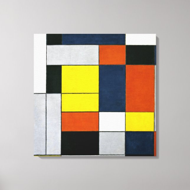 Mondrian - No. VI, Composition No. II Canvas Print (Front)