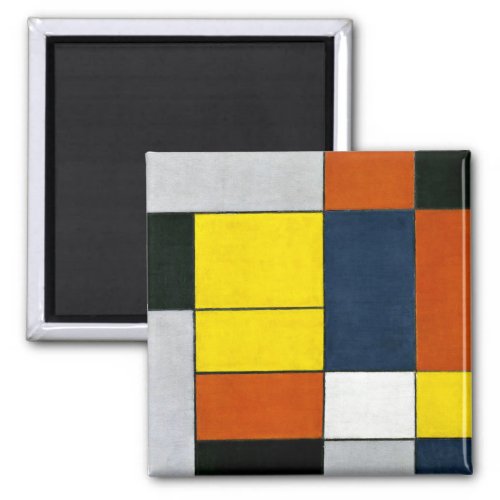 Mondrian _ No VI Composition No II Magnet