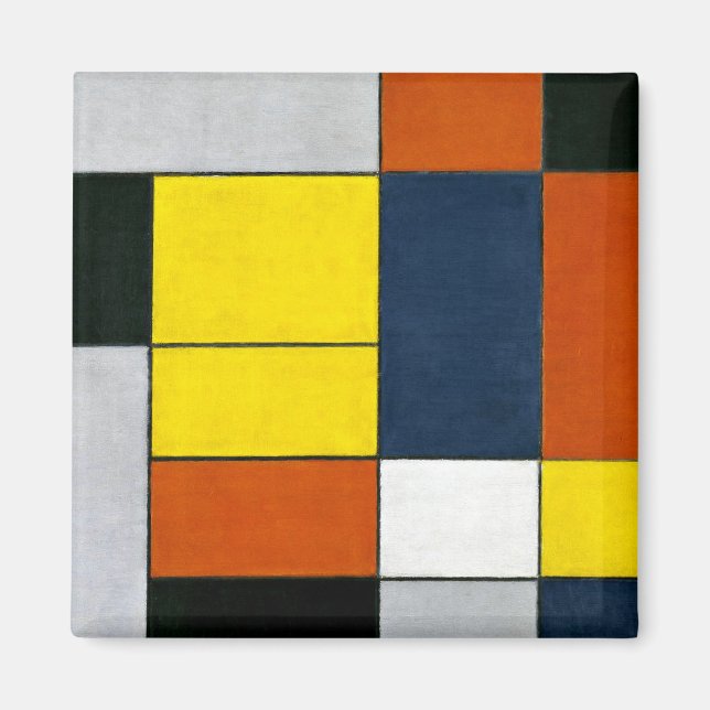Mondrian - No. VI, Composition No. II Magnet (Front)