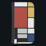 Mondrian Painting Red Plane Yellow Black Gray Blue Galaxy S4 Wallet Case<br><div class="desc">Composition with Large Red Plane, Yellow, Black, Gray, and Blue Piet Mondrian began to create the definitive abstract paintings in the 1920s for which he is best known for. He kept his palette limited to white, black, and gray in addition to the three primary colors, red, yellow, and blue. His...</div>