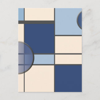 Mondrian & Pastell Postcard