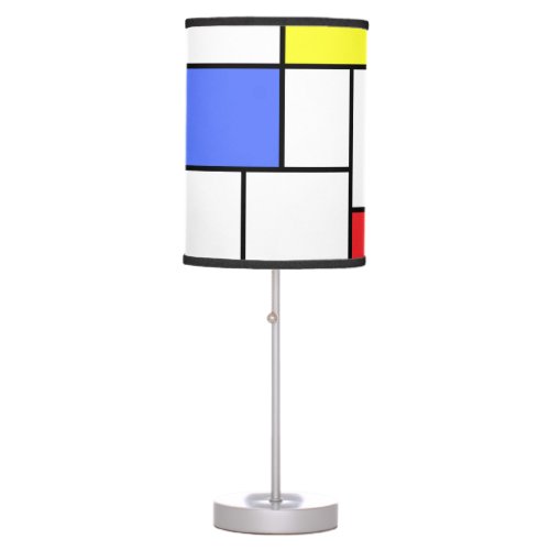 Mondrian Pattern Retro Lamp