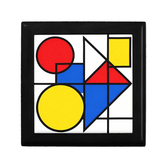 Mondrian Primary Color Composition Gift Box (Front)