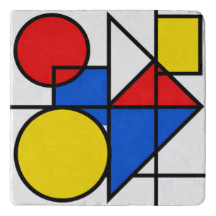 Mondrian Primary Color Composition Trivet