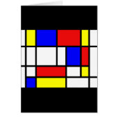 Mondrian - Primary Colors Card (Front)