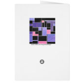 Mondrian Purple Pink Black Print (Back)