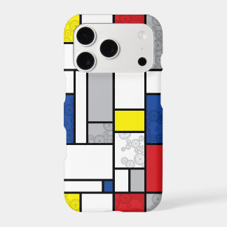 Mondrian Retro Circles Minimalist De Stijl Mod Art iPhone 17 Pro Case